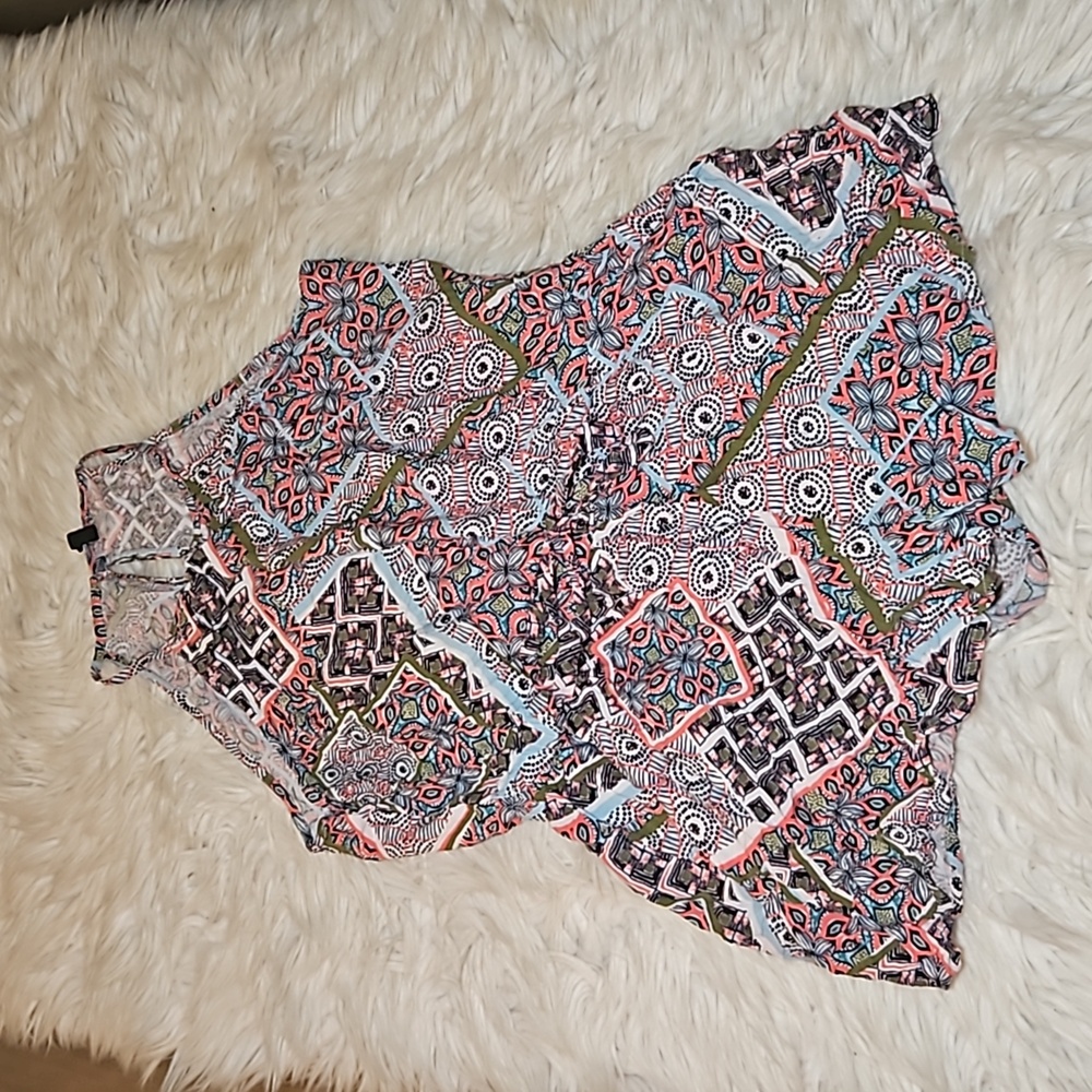 Bebop Multicolor Pattern Romper – Size Large (Juniors)